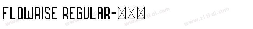 FLOWRISE Regular字体转换